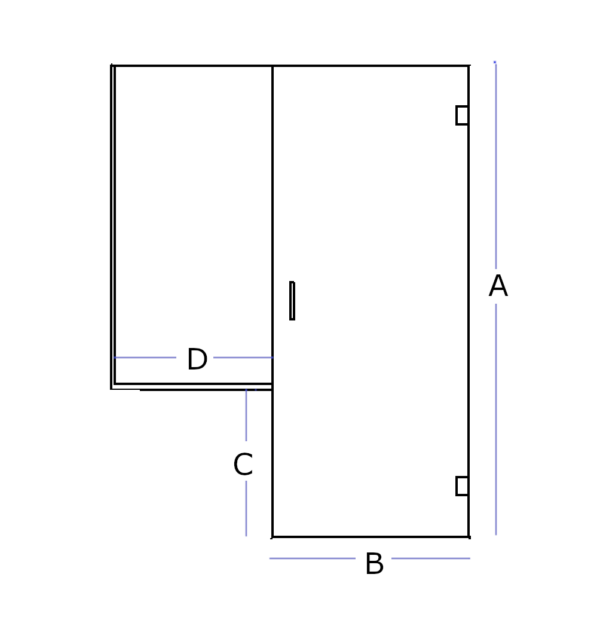 Pony Wall Shower Screen