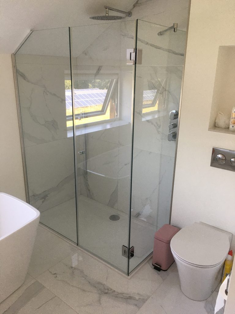3 Piece Angled Shower Enclosure