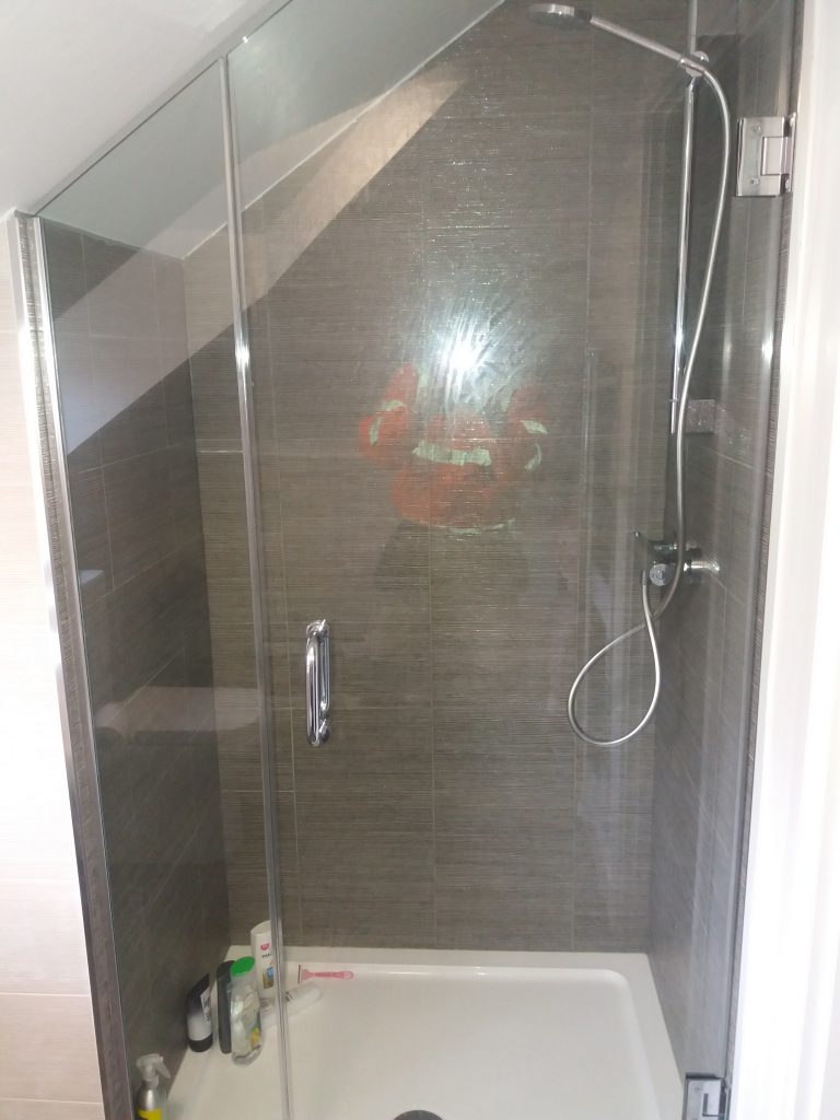 Angled Shower Door