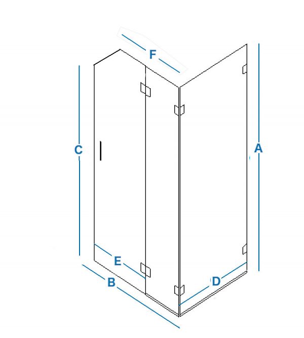 Customised Shower Enclosure Sloping Roof | Click Bathrooms