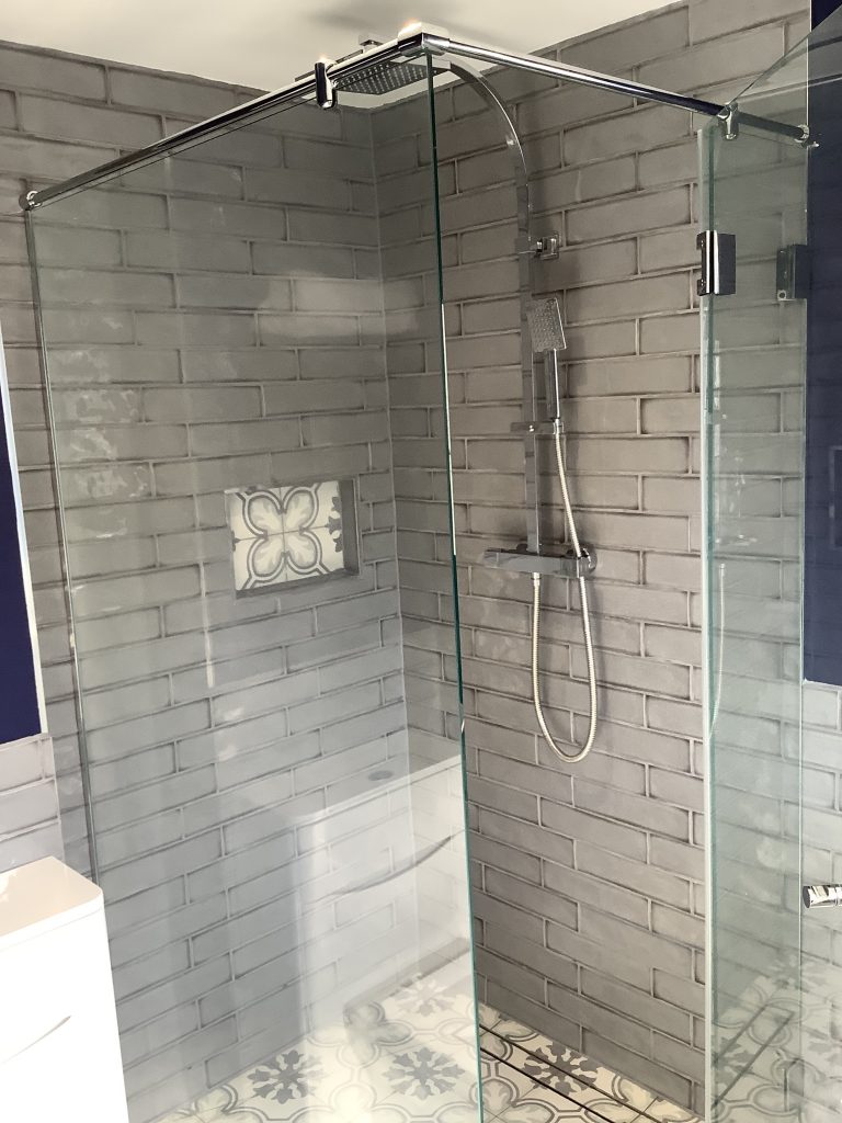 Three Part Shower Enclosure