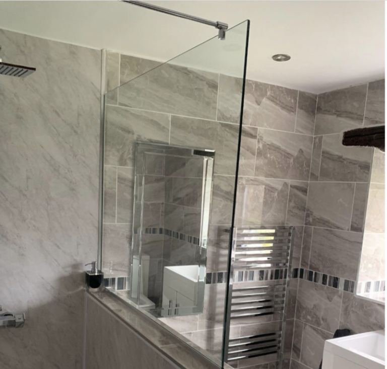 Half Wall Shower Screen