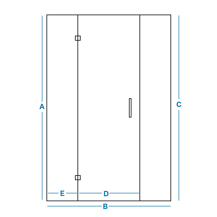 Wide Alcove Bespoke Shower Door | Click Bathrooms