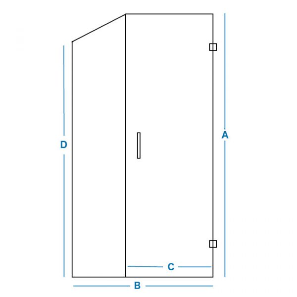 Custom Loft Shower Door | Bespoke Unit | Click Bathrooms