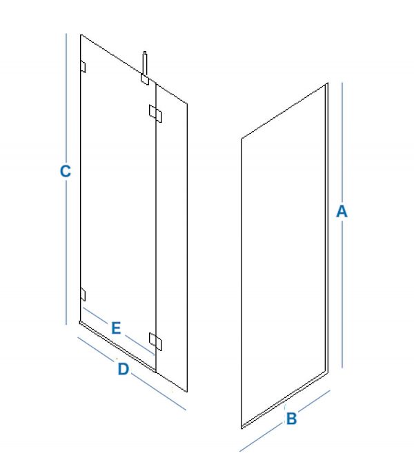 Walk In Shower With Flipper Panel - Custom Made Walk In Shower